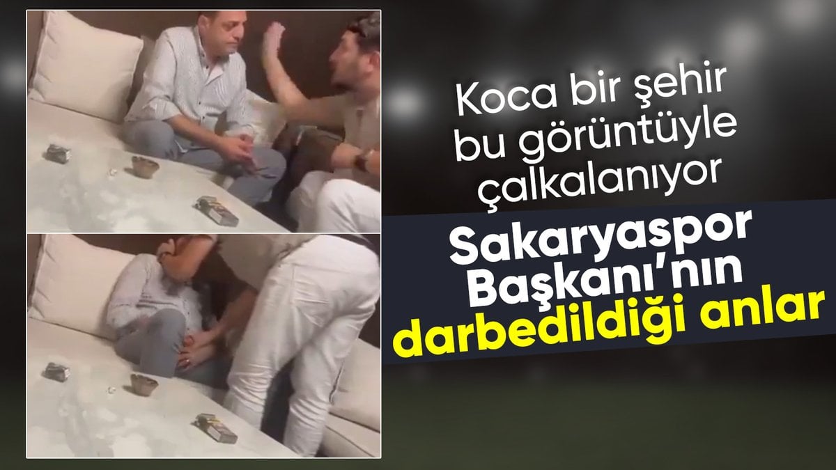 Sakaryaspor Başkanı Gökhan İn darbedildi: O anlar kamerada