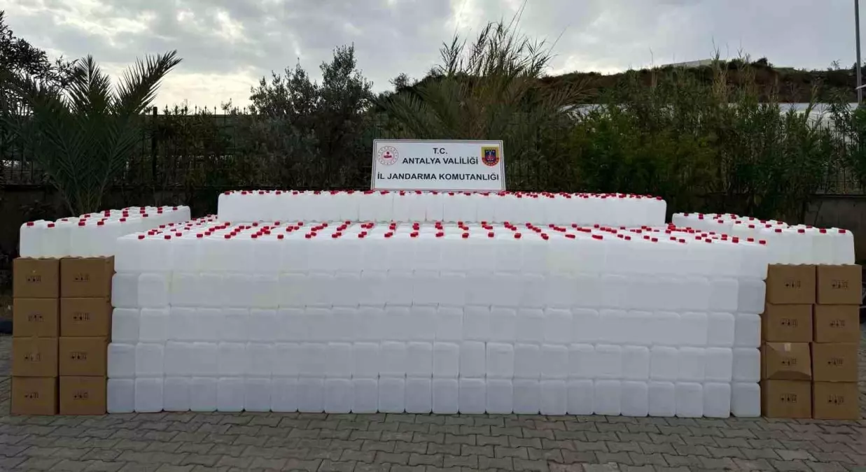 Antalya’da Sahte Alkol Operasyonu